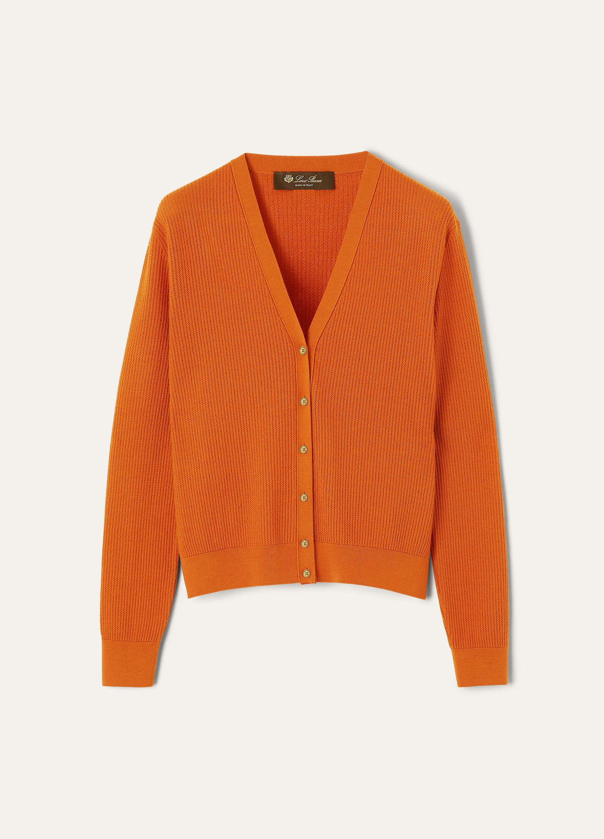 RIBBED ROYAL LIGHTNESS CARDIGAN SW.WOOL SILK GG18