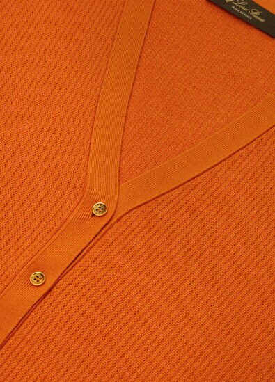 RIBBED ROYAL LIGHTNESS CARDIGAN SW.WOOL SILK GG18