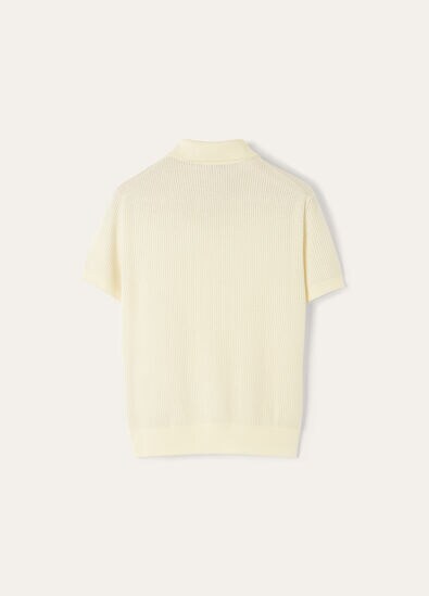 RIBBED ROYAL LIGNESS POLO WOOLSILK GG18
