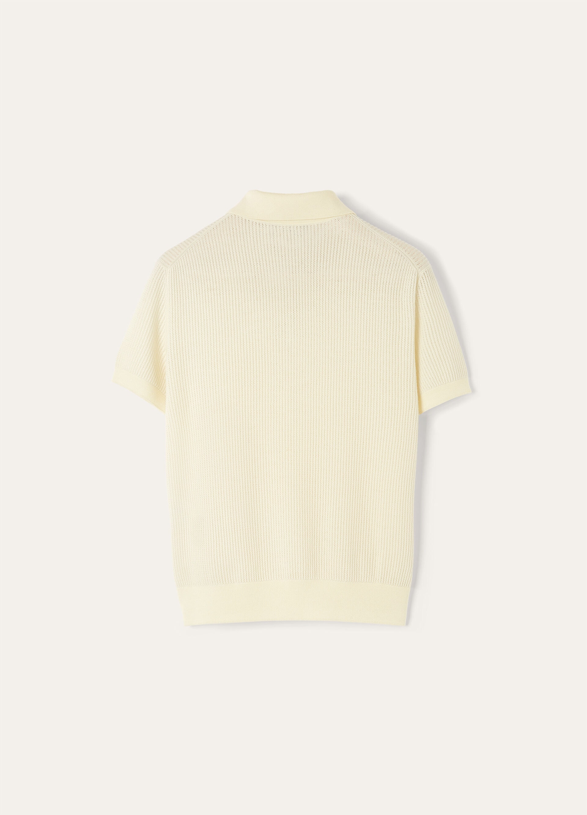 RIBBED ROYAL LIGNESS POLO WOOLSILK GG18