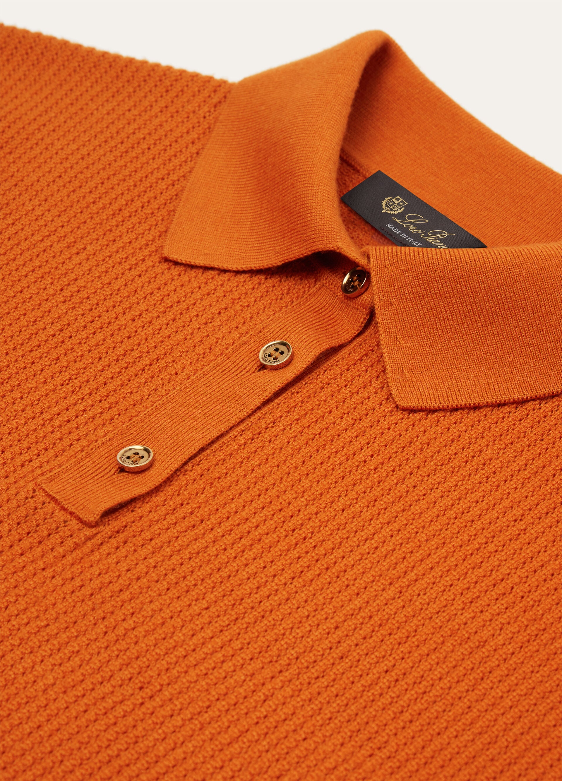 RIBBED ROYAL LIGNESS POLO WOOLSILK GG18