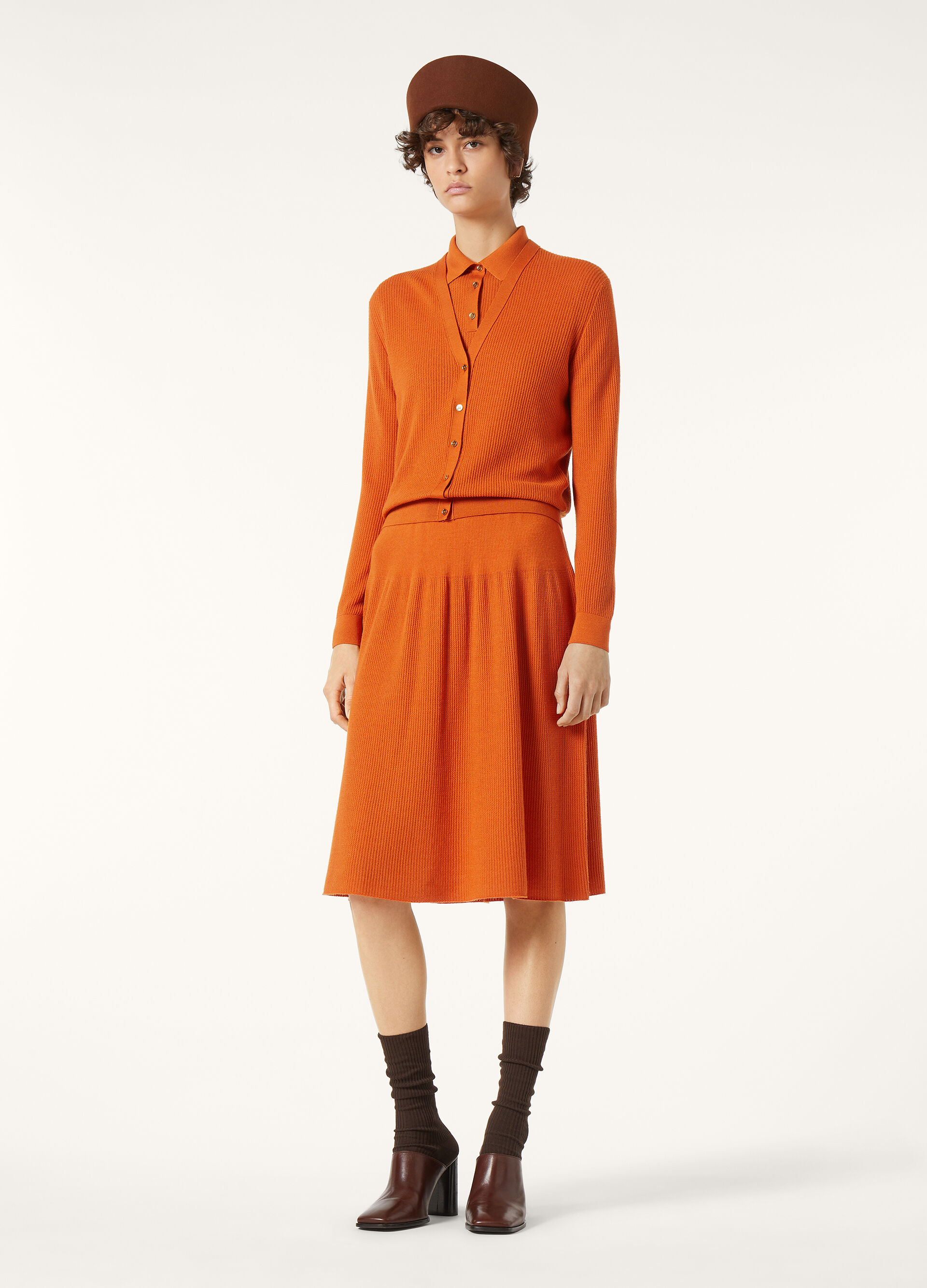 RIBBED ROYAL LIGNESS POLO WOOLSILK GG18