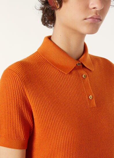 RIBBED ROYAL LIGNESS POLO WOOLSILK GG18