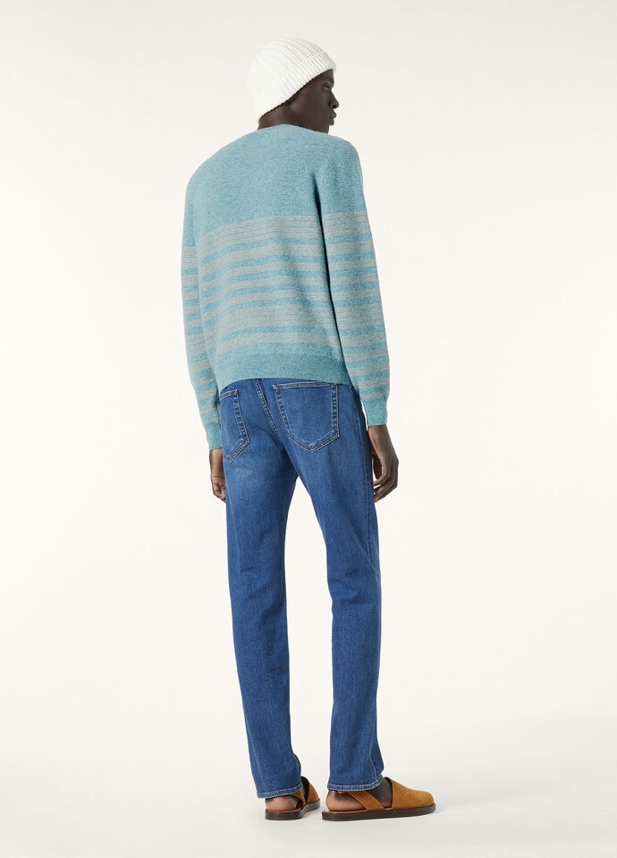 OGGEBBIO CREWNECK SWEATER WOOL COTTON GG 14_FAP0890_B4YT_4