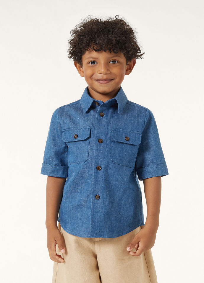 JEROME SHIRT LINEN CHAMBRAY_FAP1014_W1CV_2