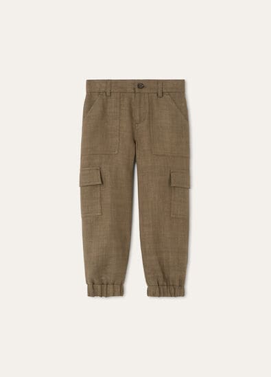 OLIVER TROUSERS STRUCTURED LINEN WOOL