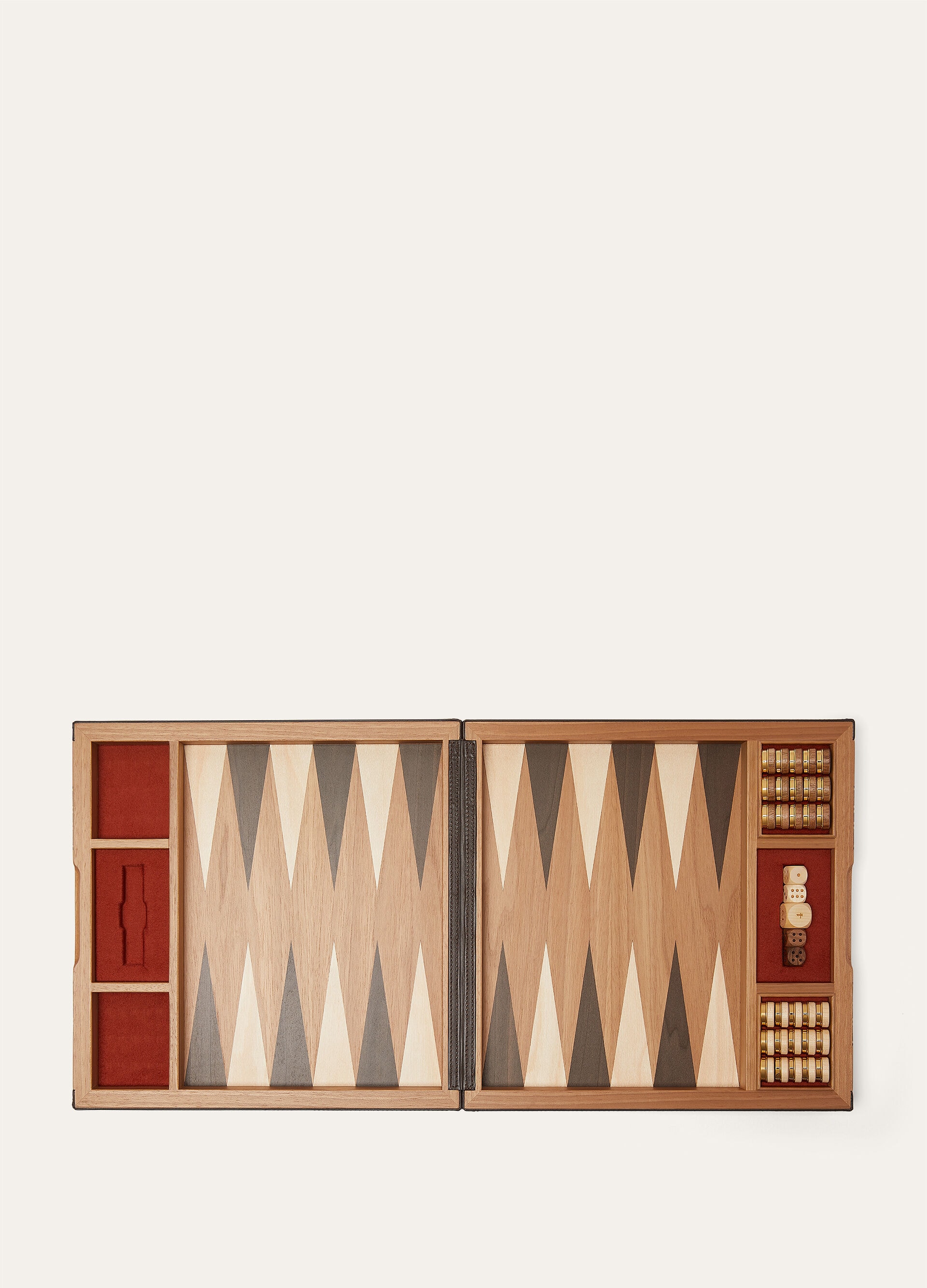 THE SUITCASE STRIPE INTARSIA BACKGAMMON