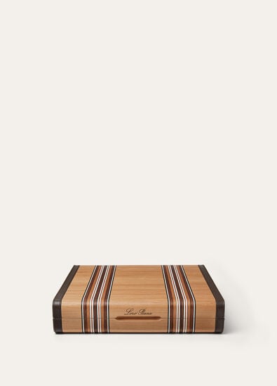 THE SUITCASE STRIPE INTARSIA BACKGAMMON