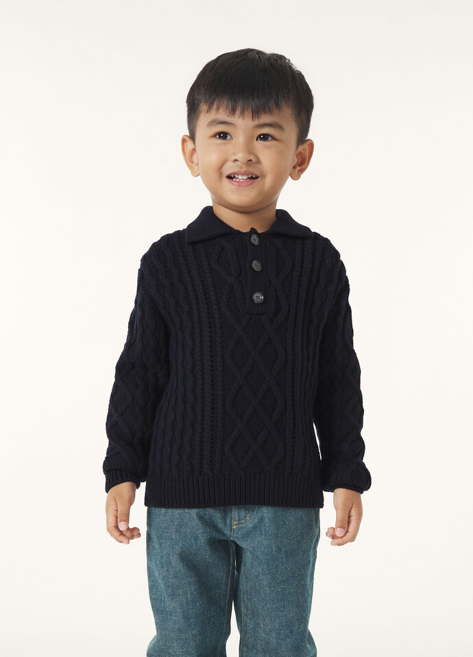 BAYSIDE POLO SWEATER WOOL GG 5_FAP1130_W000_4