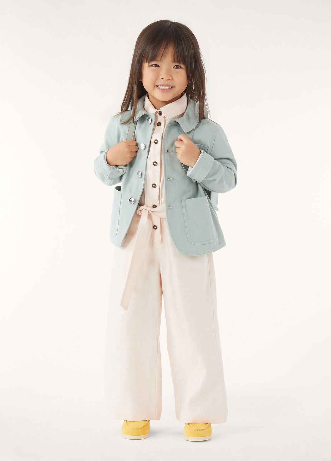 GALDWIN KID ROMPERS STRUCTURED LINEN WOOL_FAP1144_30I3_1