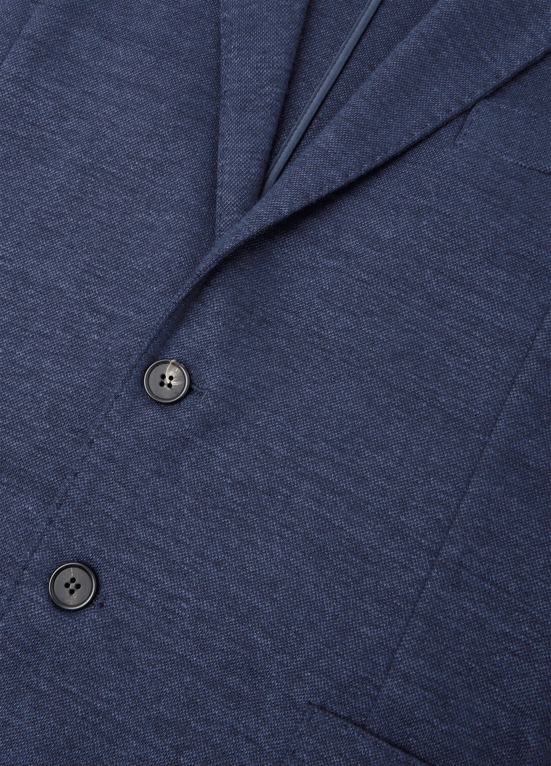 SWEATER NOTCH SB JACKET WOOL SILK DIAGONAL