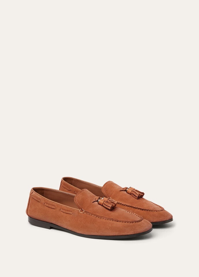 FRANCIS TASSEL WALK LOAFER SUPPLE SUEDE_FAP1178_P0B4_41_3