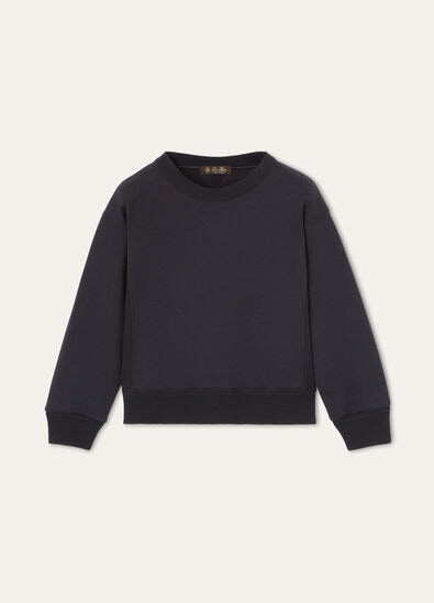 VIERA KID CREWNECK JERSEY LUXURY FLEECE