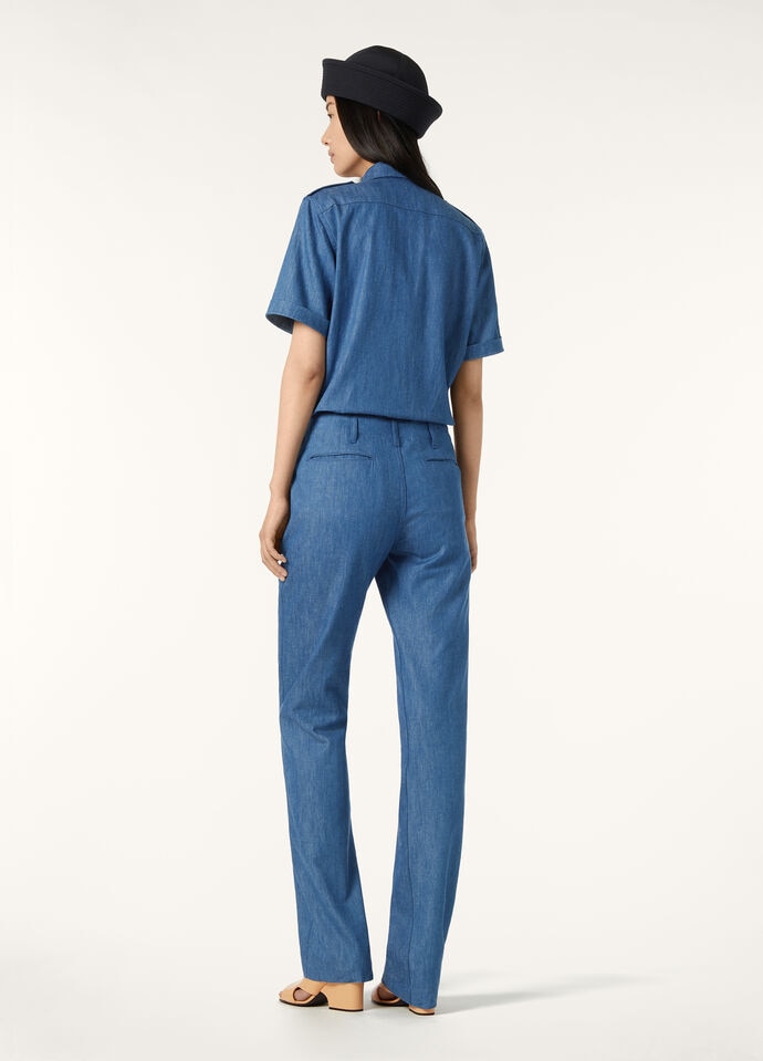ANNALISA SS SHIRT LINEN CHAMBRAY_FAP1330_W1CV_4