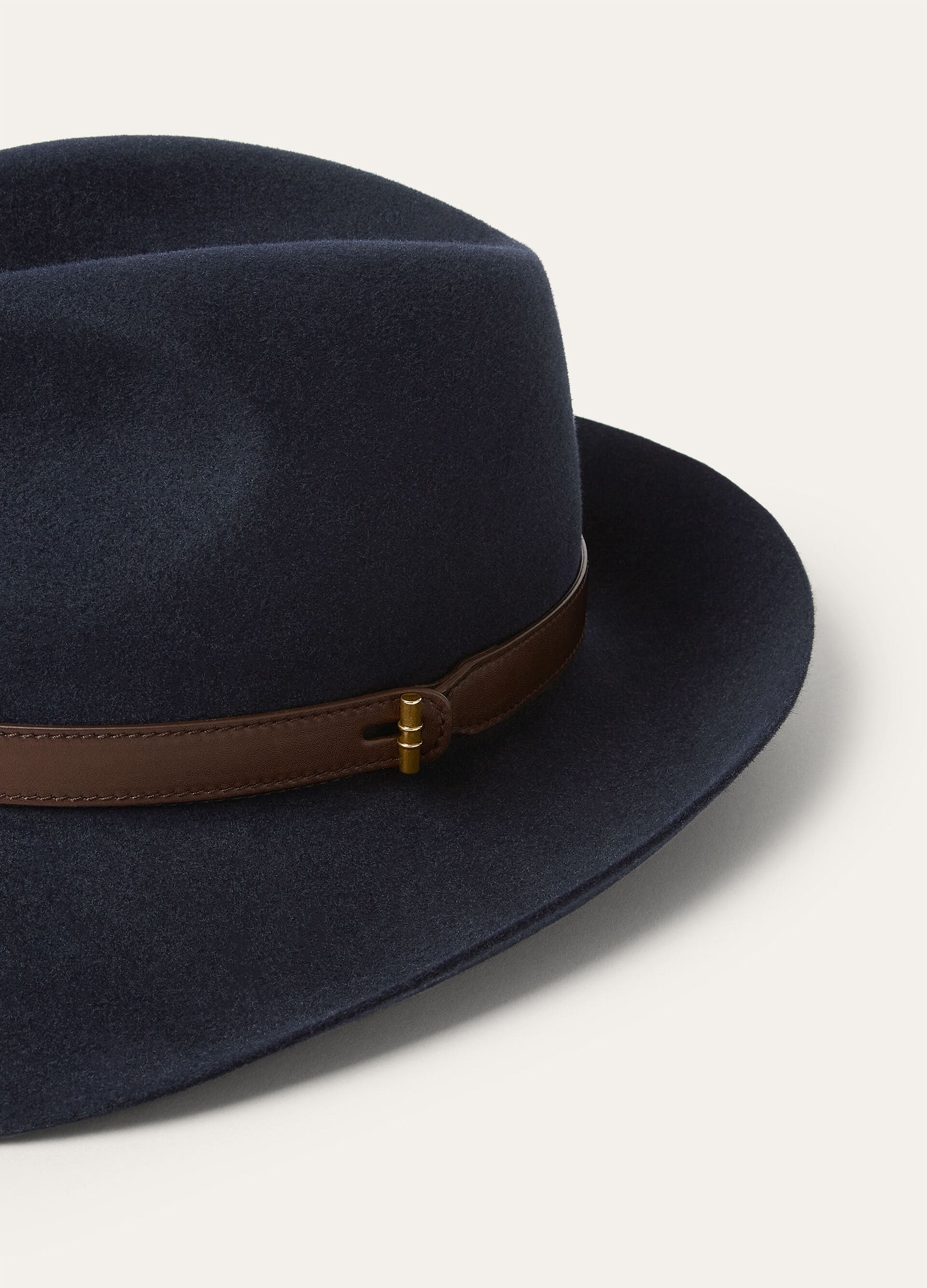 PIER HAT SILKY LEATHER BELT STRAP MY FELT