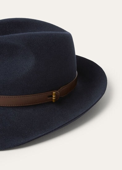 PIER HAT SILKY LEATHER BELT STRAP MY FELT