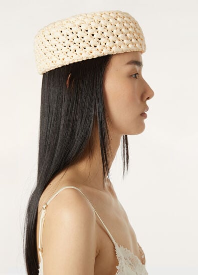 SIBILLA HAT RAFIA CROCHET