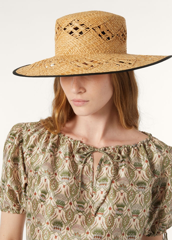 ARTEMISIA HAT ARGYLE RAFIA_FAP1545_E0EL_1