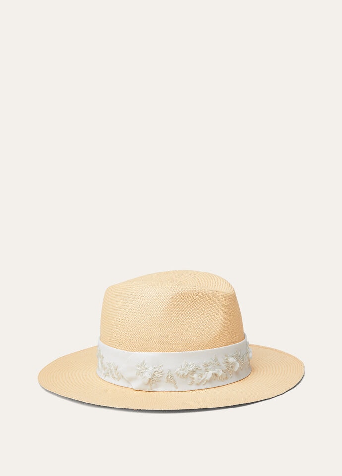 SERGIO HAT EMBROIDERED RIBBON STRAW 20_FAP1567_F6V7_2