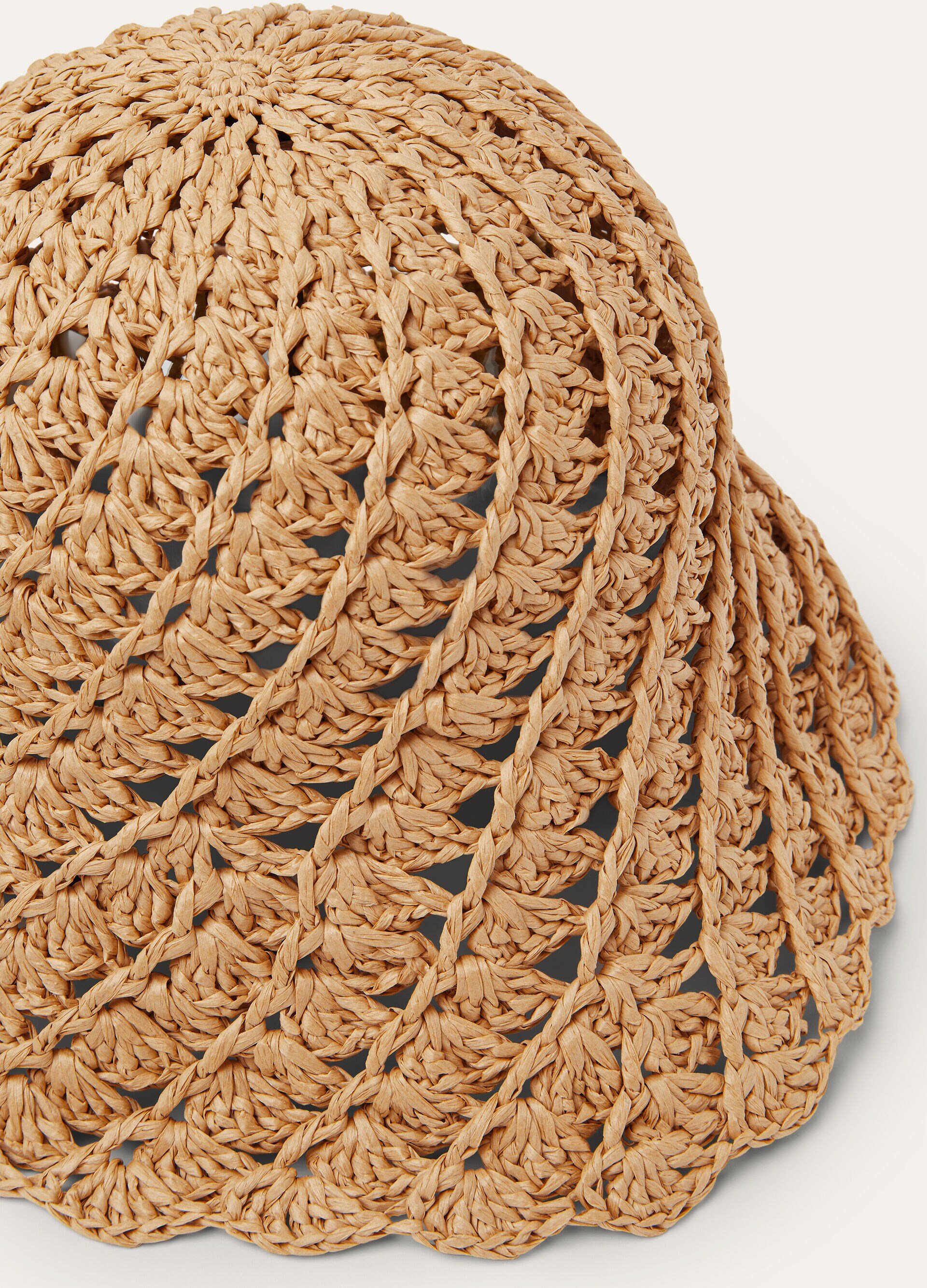 ISABELLA CLOCHE RAFIA CROCHET