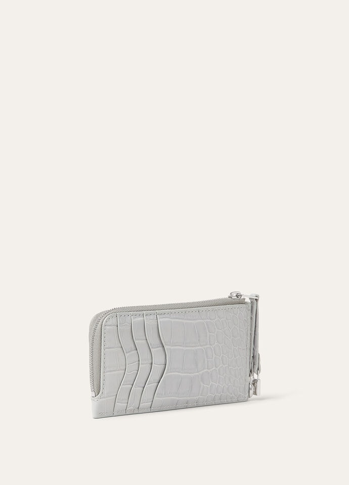EXTRA ZIPPOUCH WTH CARDHOLDER GLAZED ALLIGATOR    _FAP1584_515E_NR_4
