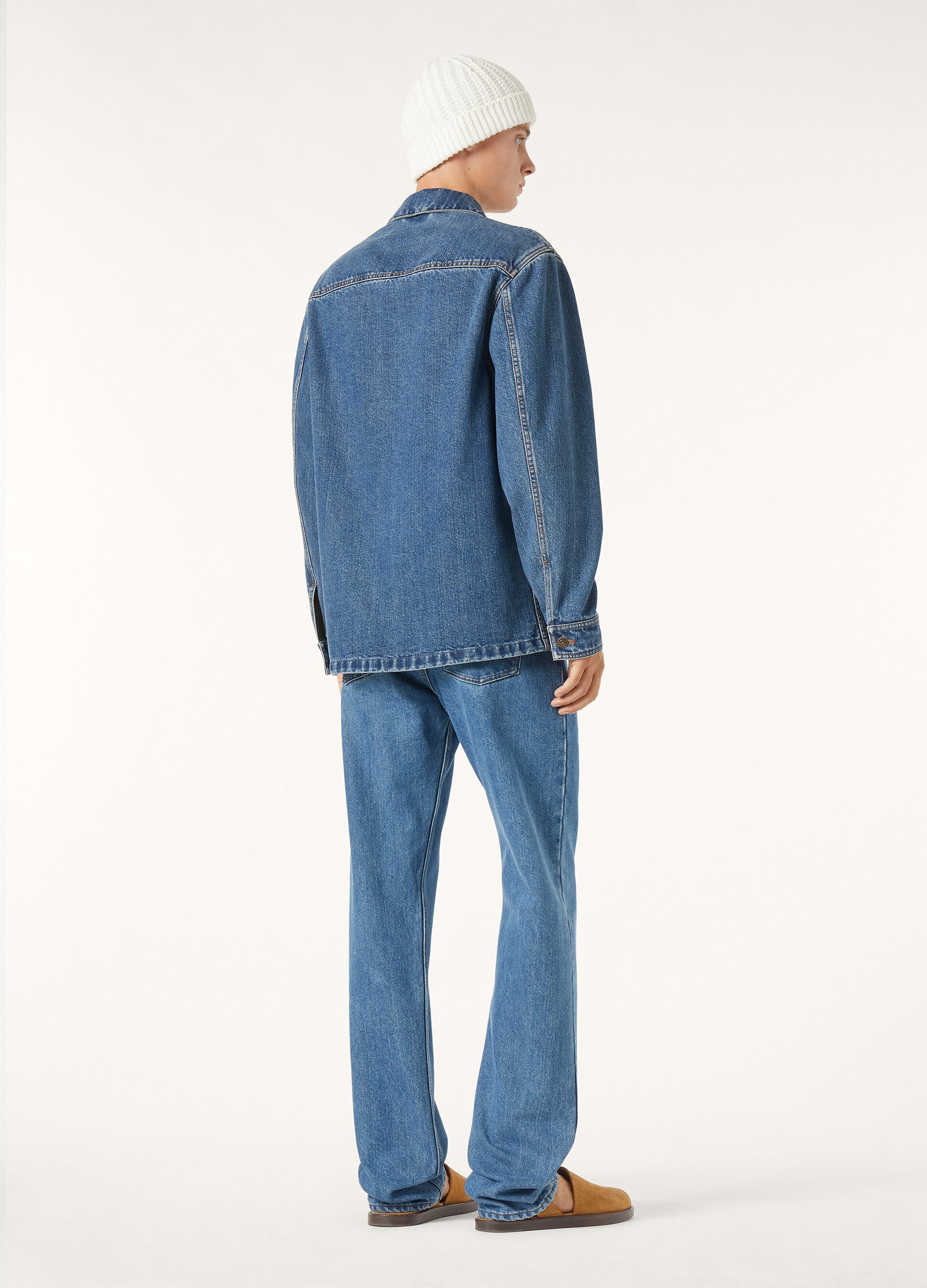 KAMEN TROUSERS WASHED CASHDENIM
