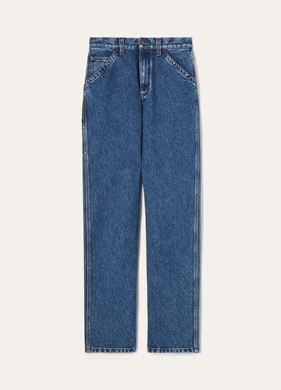 ETIENNE TROUSERS DENIM SILK