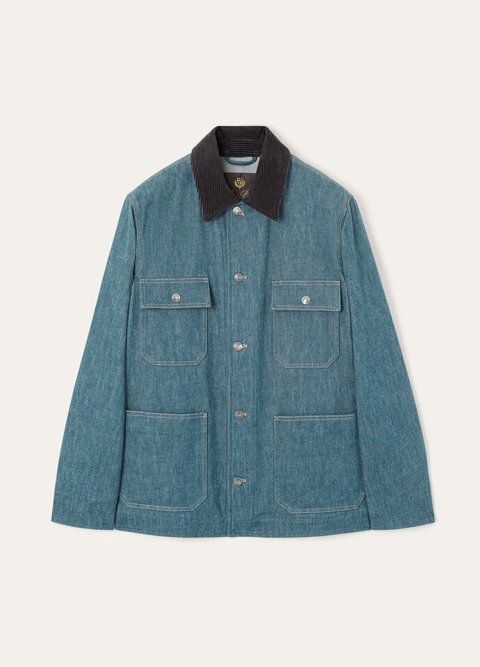 Conley Blouson Austin Denim Blue Spirulina | Loro Piana CC Conley Blouson Austin Denim Blue Spirulina | Loro Piana CC