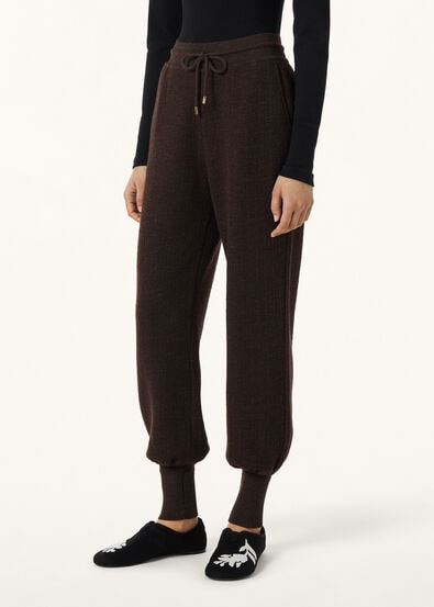CELLINA PANTS MOULINE' WOOL LINEN SILK