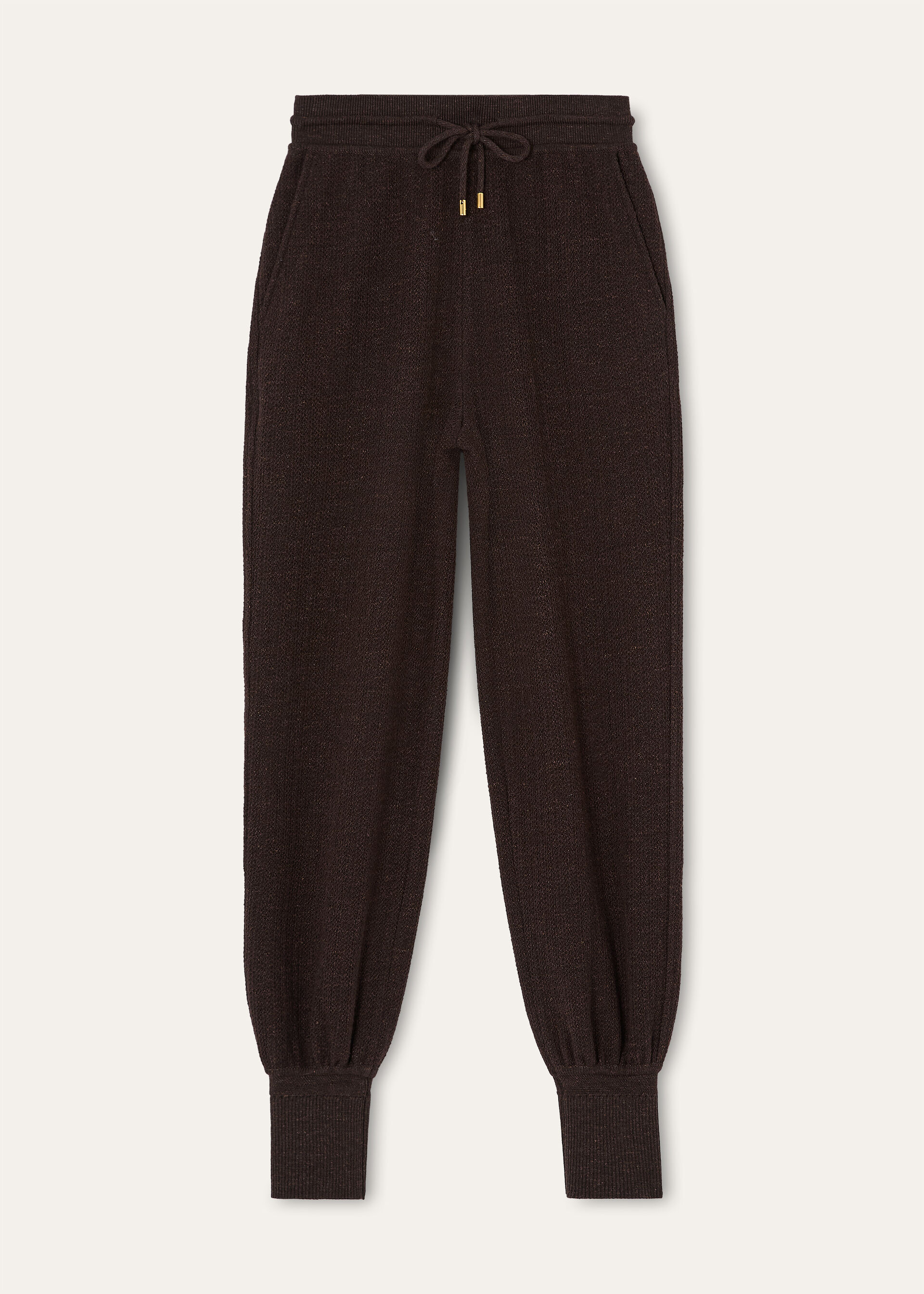 CELLINA PANTS MOULINE' WOOL LINEN SILK
