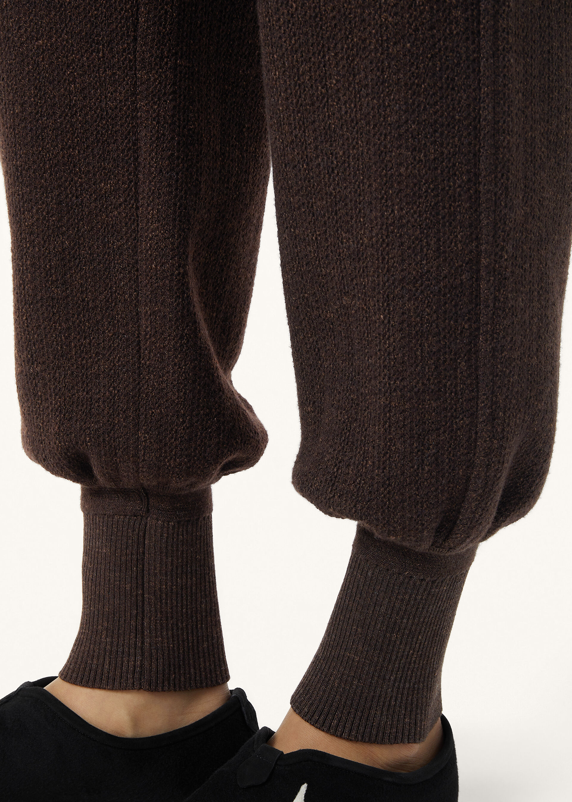 CELLINA PANTS MOULINE' WOOL LINEN SILK