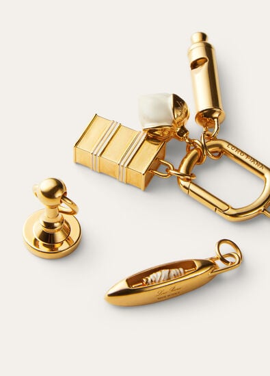 ANNIVERSARY CHARMS NECKLACE BRASS/ENAMEL