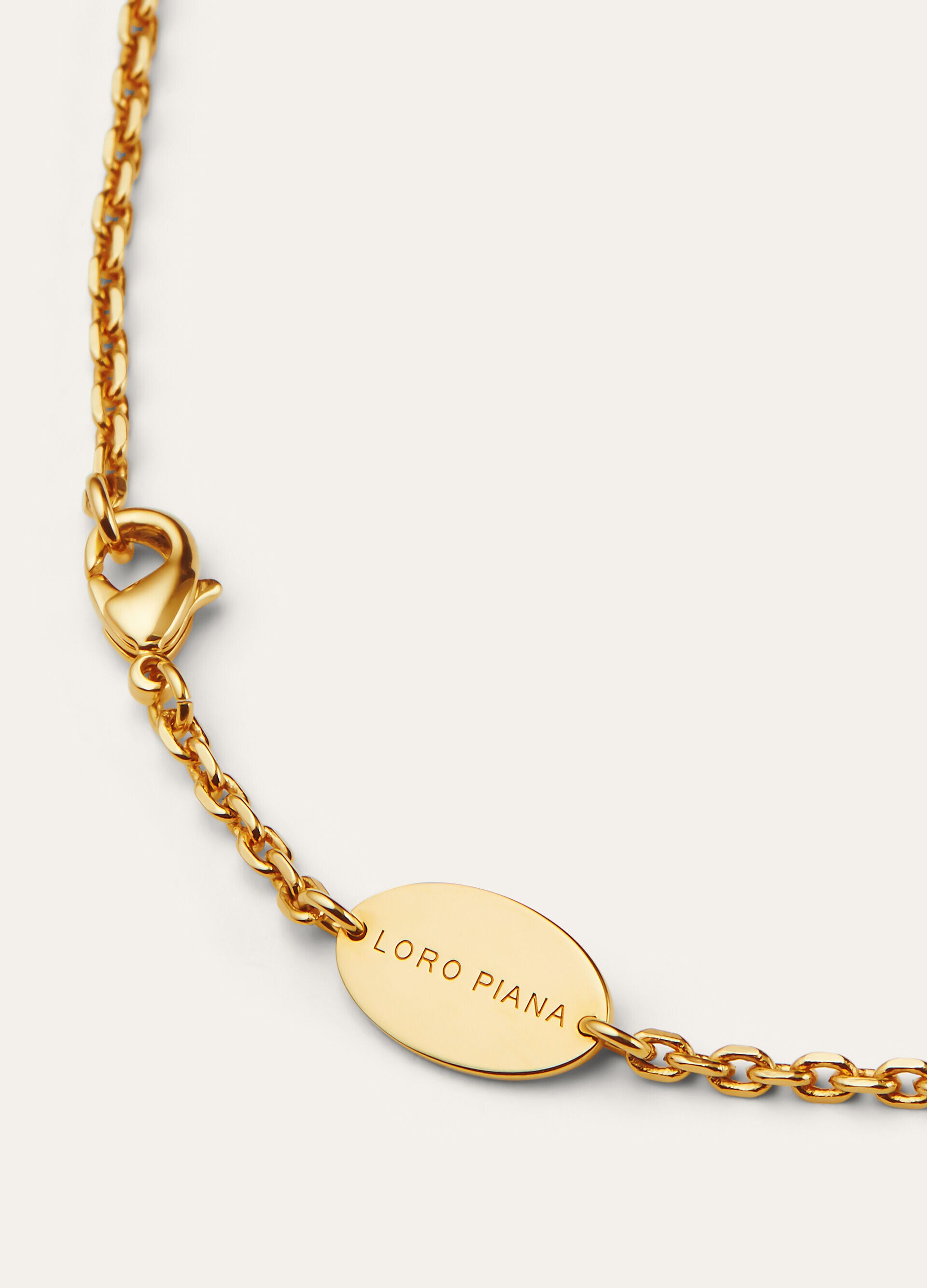 LINEN FLOWER BUD NECKLACE BRASS
