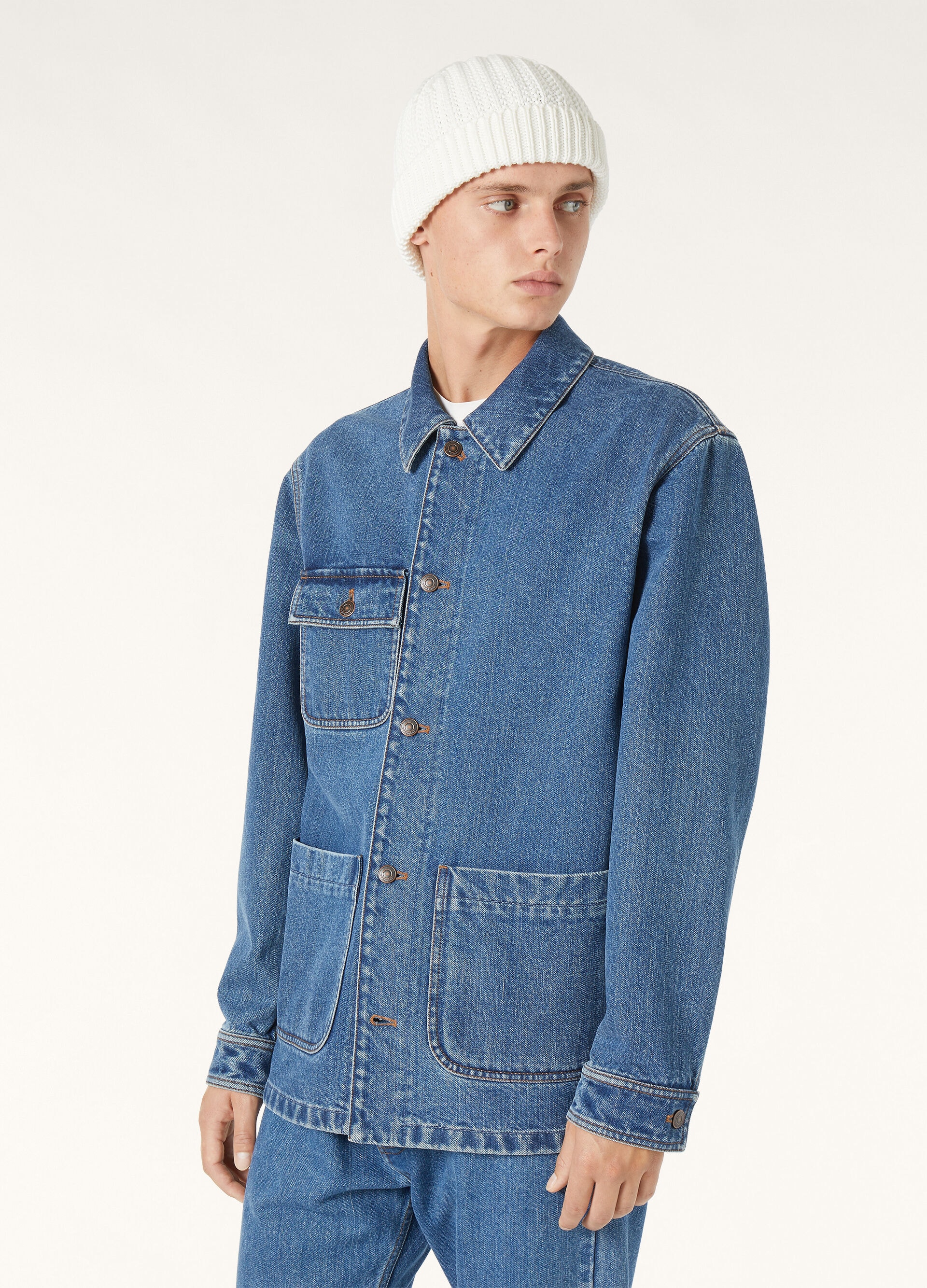 FREM JACKET WASHED CASHDENIM