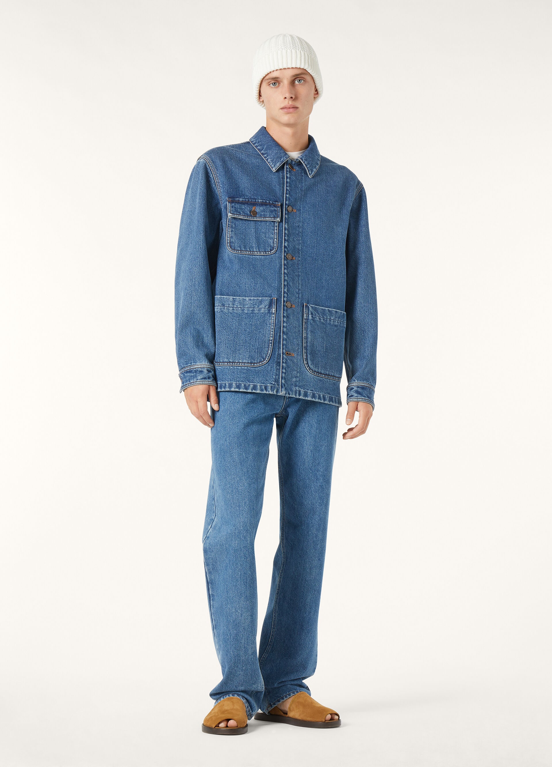 FREM JACKET WASHED CASHDENIM