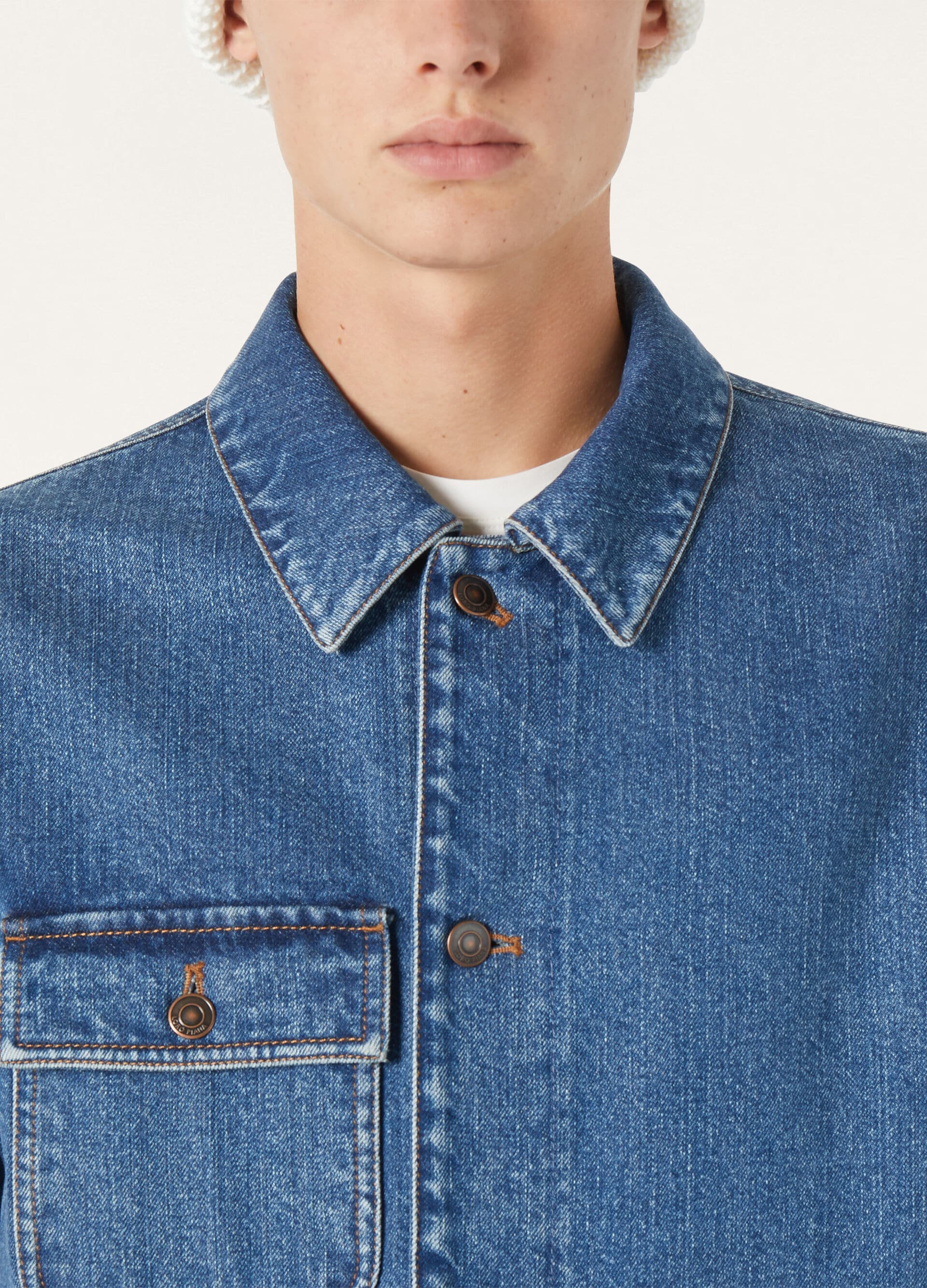 FREM JACKET WASHED CASHDENIM