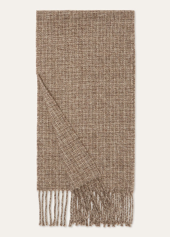 MOULINE' TWEED SCARF CASH_FAP1968_F6M3_NR_2