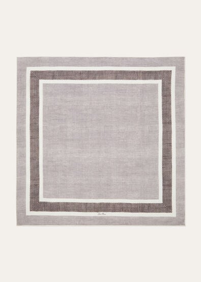 MAREA FOULARD 90 SILK LINEN