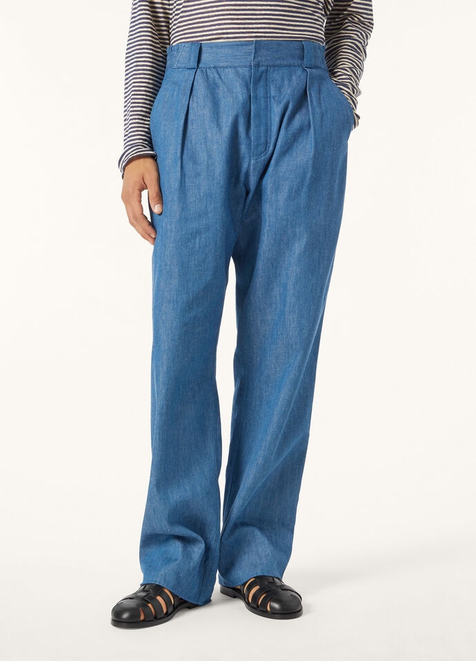 HURLEY TROUSERS LINEN CHAMBRAY_FAP2065_W1CV_3