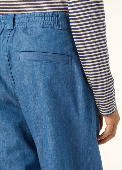 HURLEY TROUSERS LINEN CHAMBRAY