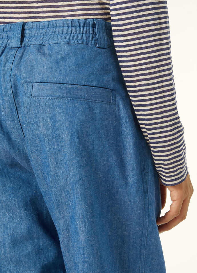 HURLEY TROUSERS LINEN CHAMBRAY_FAP2065_W1CV_2