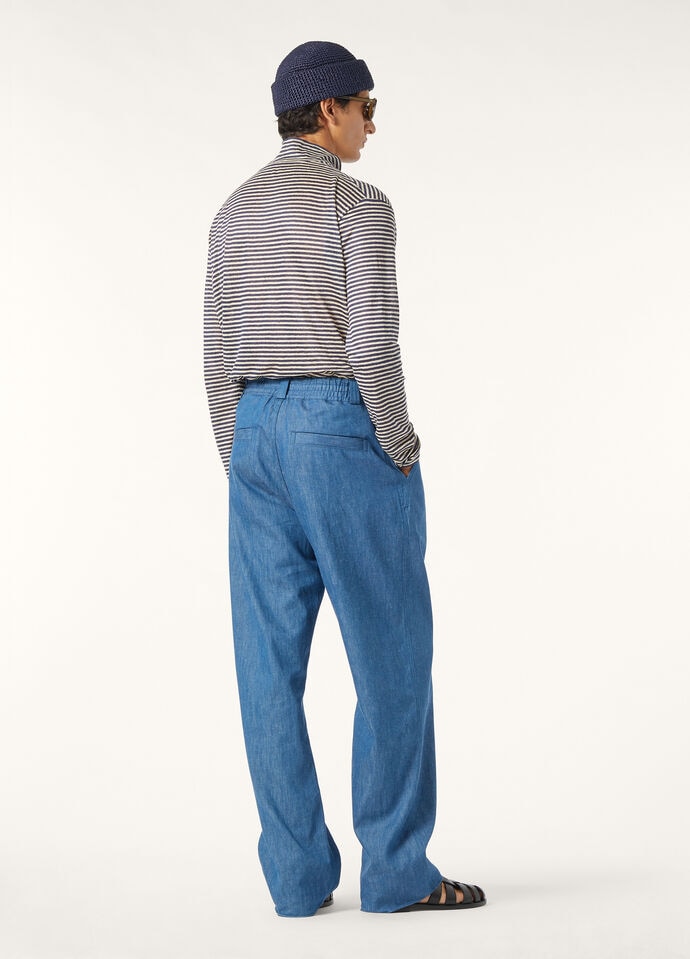 HURLEY TROUSERS LINEN CHAMBRAY_FAP2065_W1CV_4