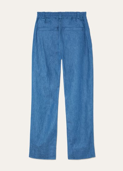 HURLEY TROUSERS LINEN CHAMBRAY