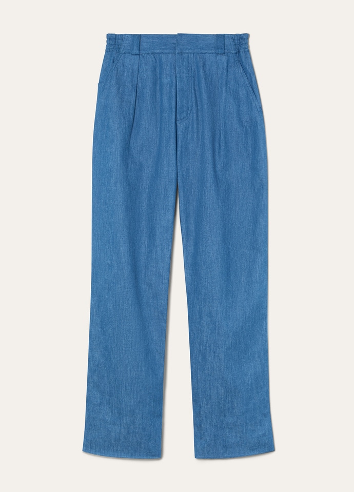 HURLEY TROUSERS LINEN CHAMBRAY_FAP2065_W1CV_5
