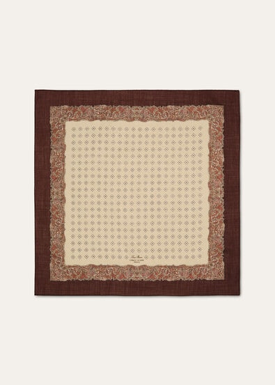 LORO PIANA CORNICE DI CARDI FOULARD 60 WOOL