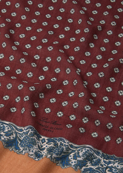 LORO PIANA CORNICE DI CARDI FOULARD 60 WOOL