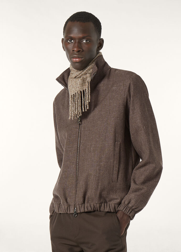 LORO PIANA BOMBER SOPRA VISSO LINEN RAIN_FAP2168_H0WU_54_3