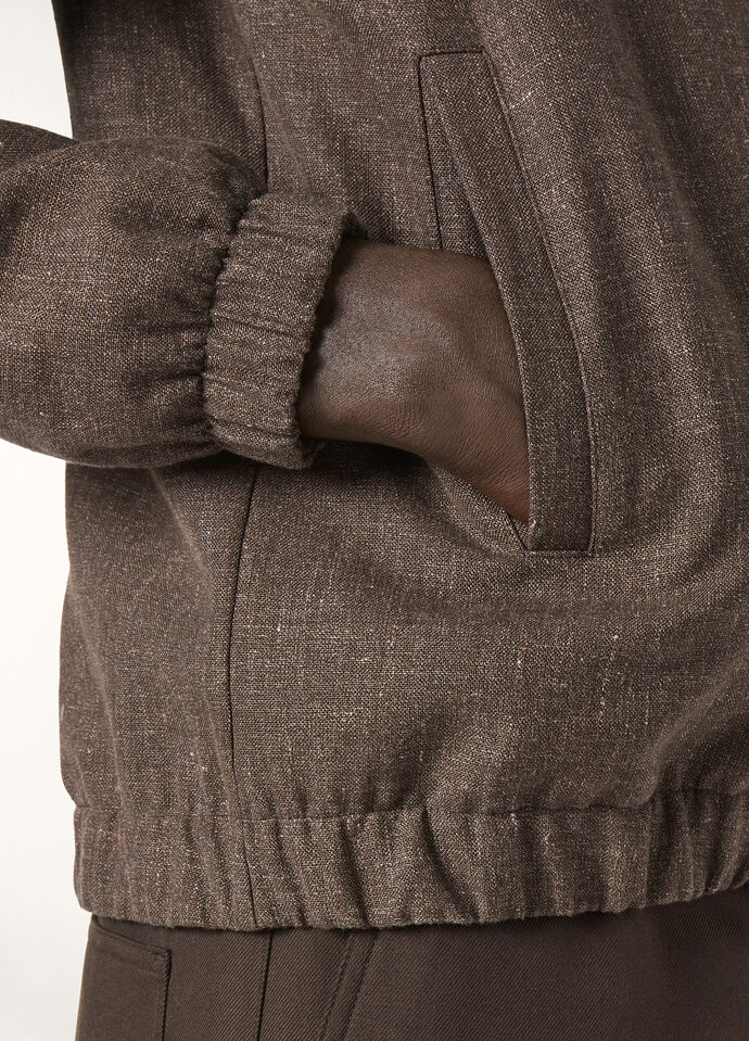 LORO PIANA BOMBER SOPRA VISSO LINEN RAIN_FAP2168_H0WU_54_2