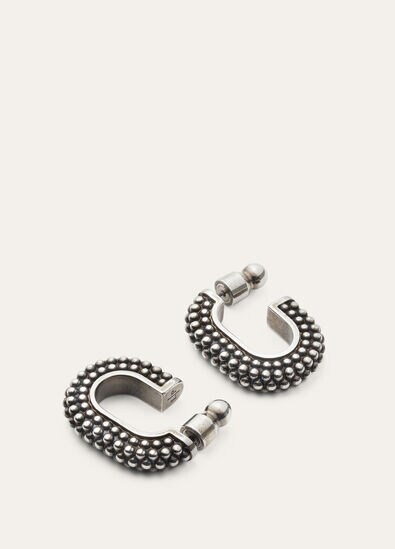 BUBBLE CHAIN LINK EARRINGS BRASS