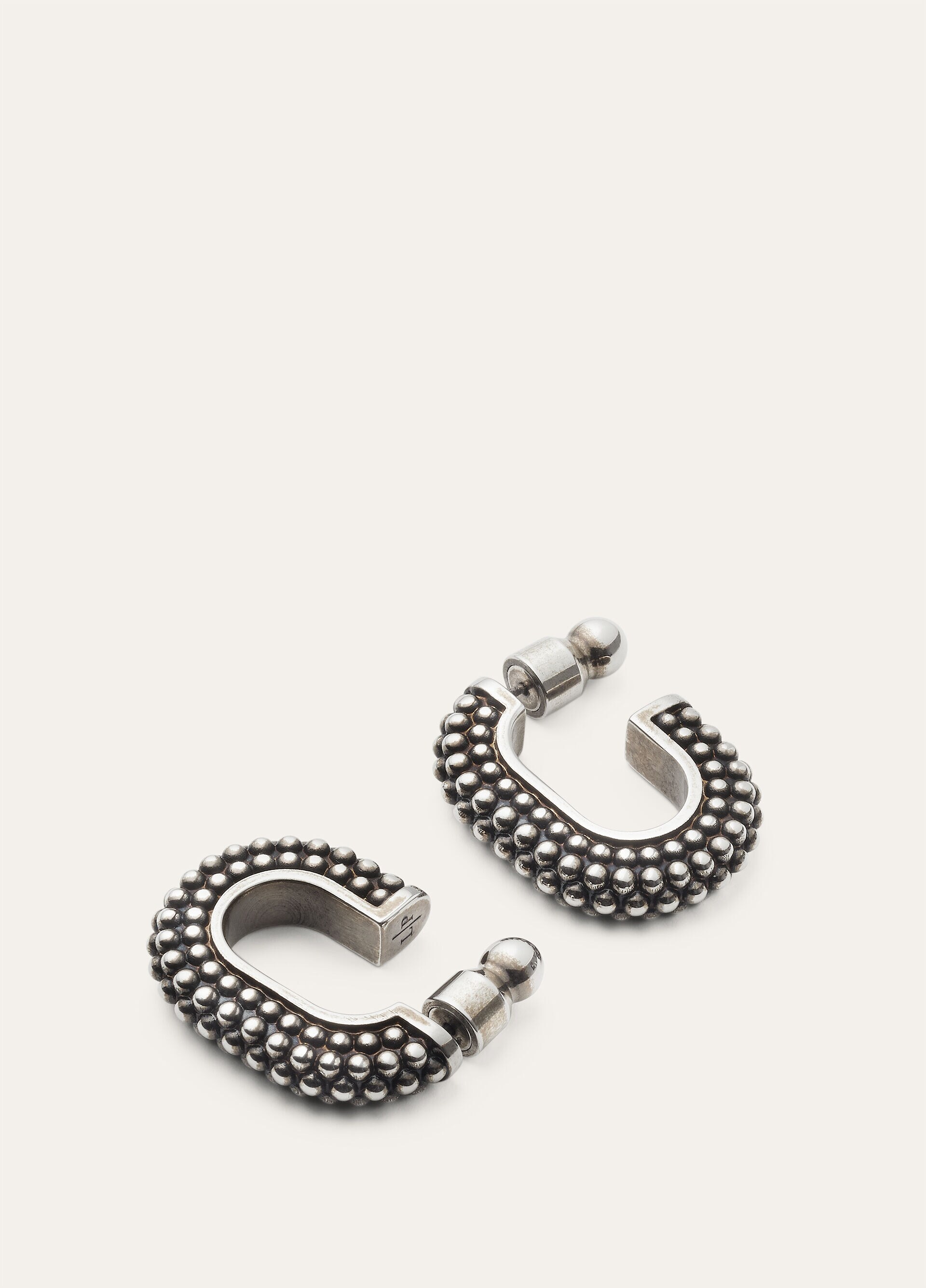 BUBBLE CHAIN LINK EARRINGS BRASS